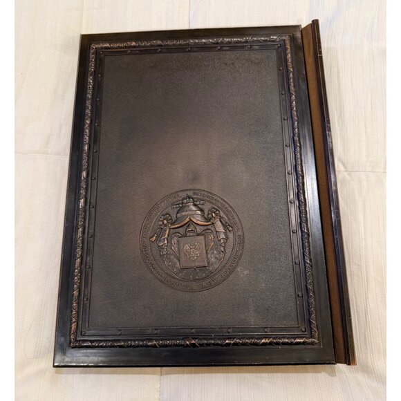 Antique-Look St. Petersburg History Book With Embossed Metal Cover - Picture 2 of 10